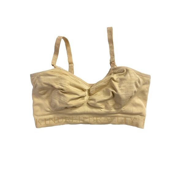 Kindred Bravely Sublime Nursing Bra Brand Busty Large Beige Nylon Spandex - Picture 1 of 4